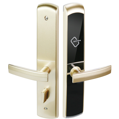 RF132 hotel lock, gold finish