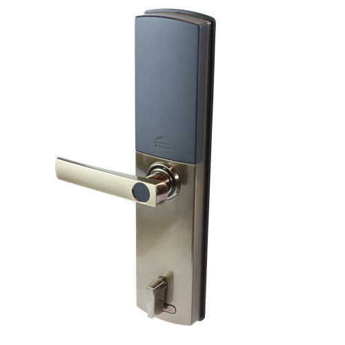 biometrical lock coffee gold finish