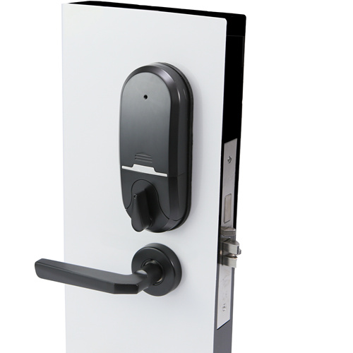 model 162 matt black finish back panel, hotel lock, DIY lock