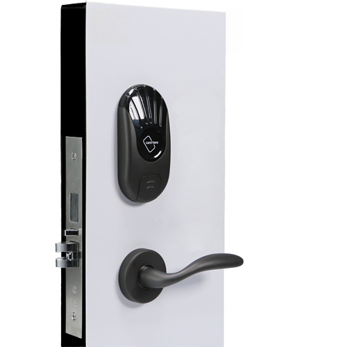 model 162 matt black finish front panel, hotel lock, DIY lock
