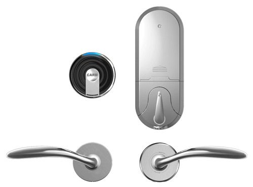 z166 hotel lock, silver finish colour