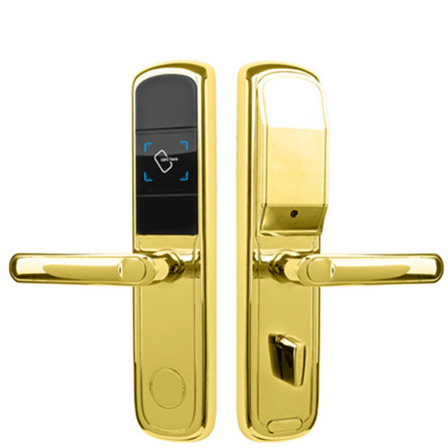 J155 RFID hotel lock, DIY lock gold finish color