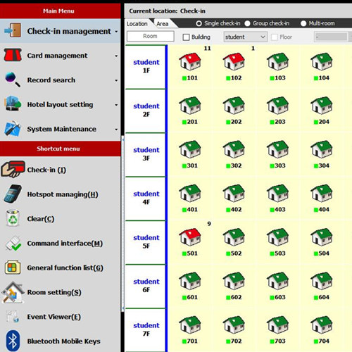 mobile key system, BLE key online locking management system