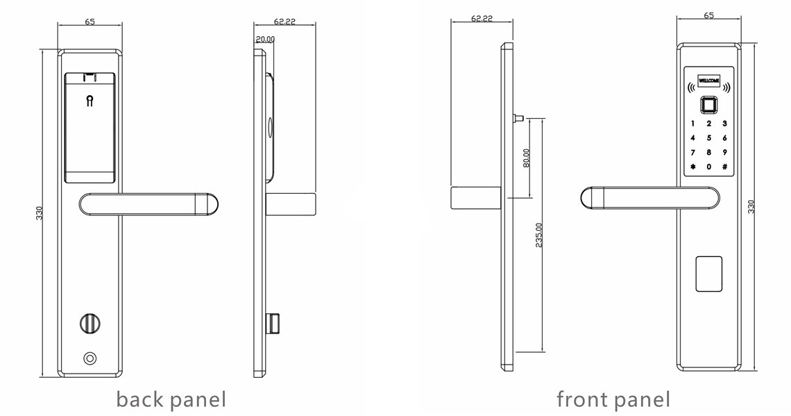 dimension of model M12-MDT