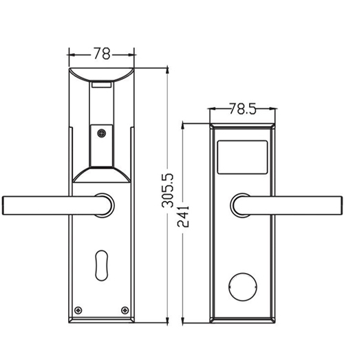 waterproof lock S8/S8L dimension