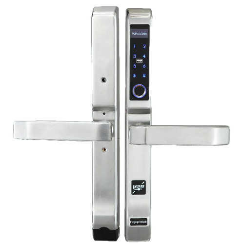 concise fingerprint lock X330 silver,super short backset