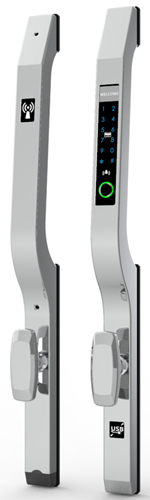 concise fingerprint bridge-cut lock X60 silver