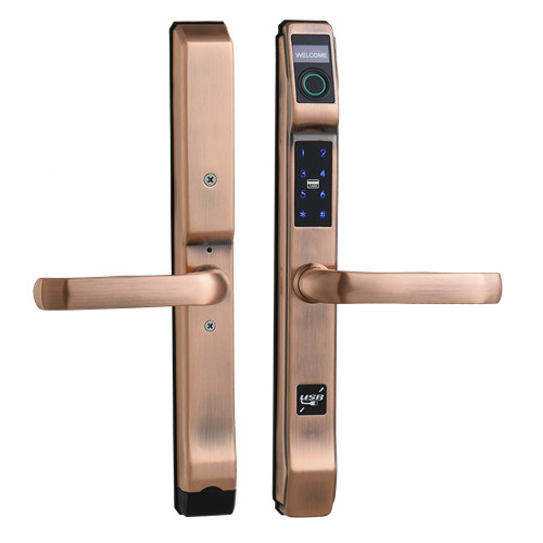 concise fingerprint lock X8 copper color