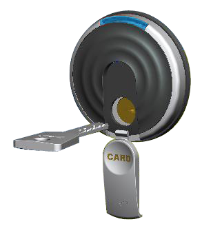 Z166 split type lock hidden key hole