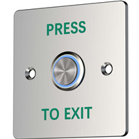 LED type exit button with 6 wire
