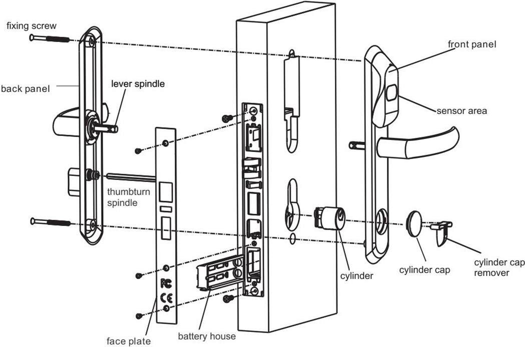 installation demo of Elegant door lock N3